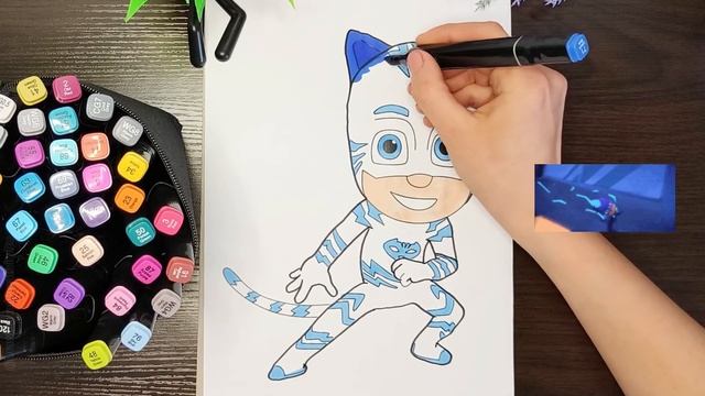 КЭТБОЙ | Герои в масках | Раскраска Кэтбоя | PJ Masks Catboy #кэтбой #героивмасках #catboy #pjmasks