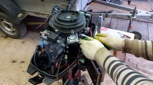 Установка электрозапуска на ПЛМ Suzuki dt 9.9-15