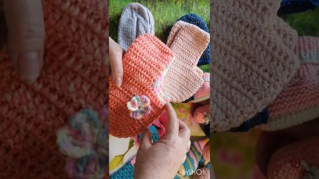 МК: вязание -следочки, носочки и немного игрушек 🧶🧶🧶👀👶 смотреть онлайн