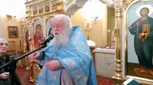 Прот. Валериан Кречетов. Проповедь 15.02.19. Храм Новомуче