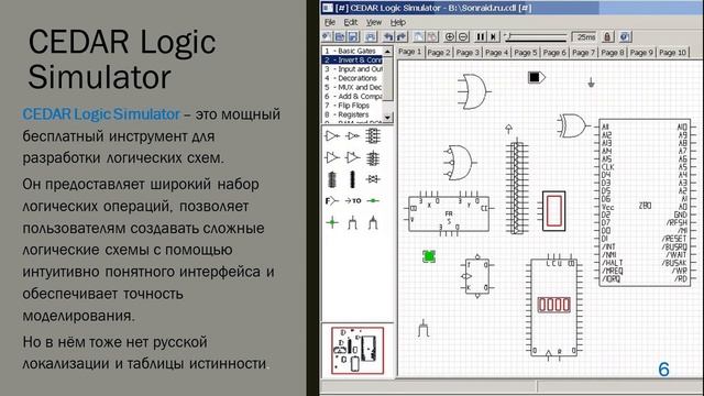 Выбор и аргументация логического симулятора LogModel