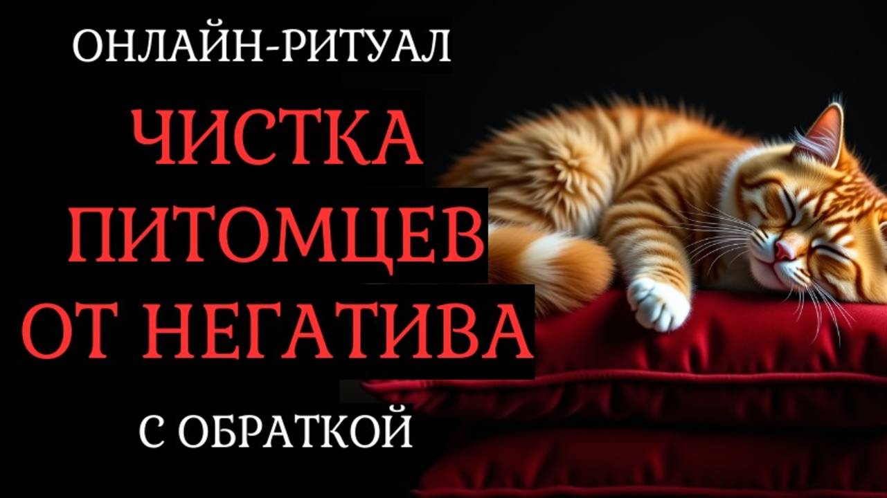 ЧИСТКА ПОРЧ, НЕГАТИВА С ДОМАШНИХ ЖИВОТНЫХ. ОНЛАЙН-РИТУАЛ С ОБРАТКОЙ смотреть онлайн