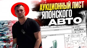 Как читать аукционный лист? Секреты РАСКРЫТЫ
