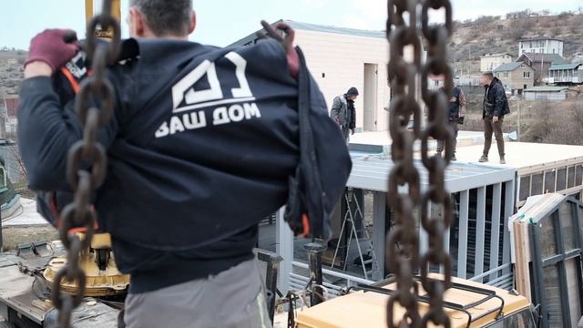 Строительство модульных домов в Крыму. Двухэтажный модульный дом 155 м.кв.