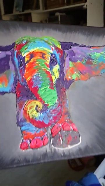 картина слон акрил мастихин смотреть онлайн