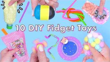 10 идей для создания прикольных игрушек-антистресс своими руками. Fidget_toys смотреть онлайн