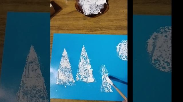 Трафаретне малювання:"Зимовий пейзаж".(молодший вік).#зима #природа #дитячийсадок смотреть онлайн