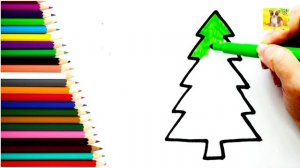 Как нарисовать Елку/Просто рисовать Елку#милыерисунки