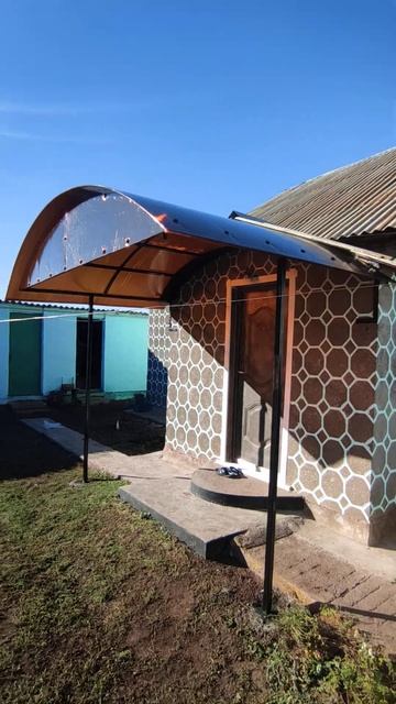 Мини навес своими руками Ч 2... #сварка #дача смотреть онлайн