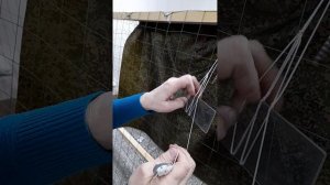 КАК НАЧАТЬ ПЛЕСТИ ОСНОВУ ДЛЯ БУДУЮЩЕЙ МАСКИРОВОЧНОЙ СЕТИ#усольесибирское #золотыеруки