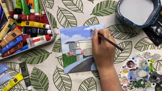 Пейзаж акрилом Малевичъ | Болталка смотреть онлайн