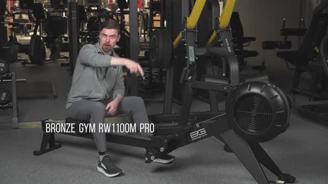 BRONZE GYM RW1100M PRO Обзор коммерческого гребного тренажера смотреть онлайн
