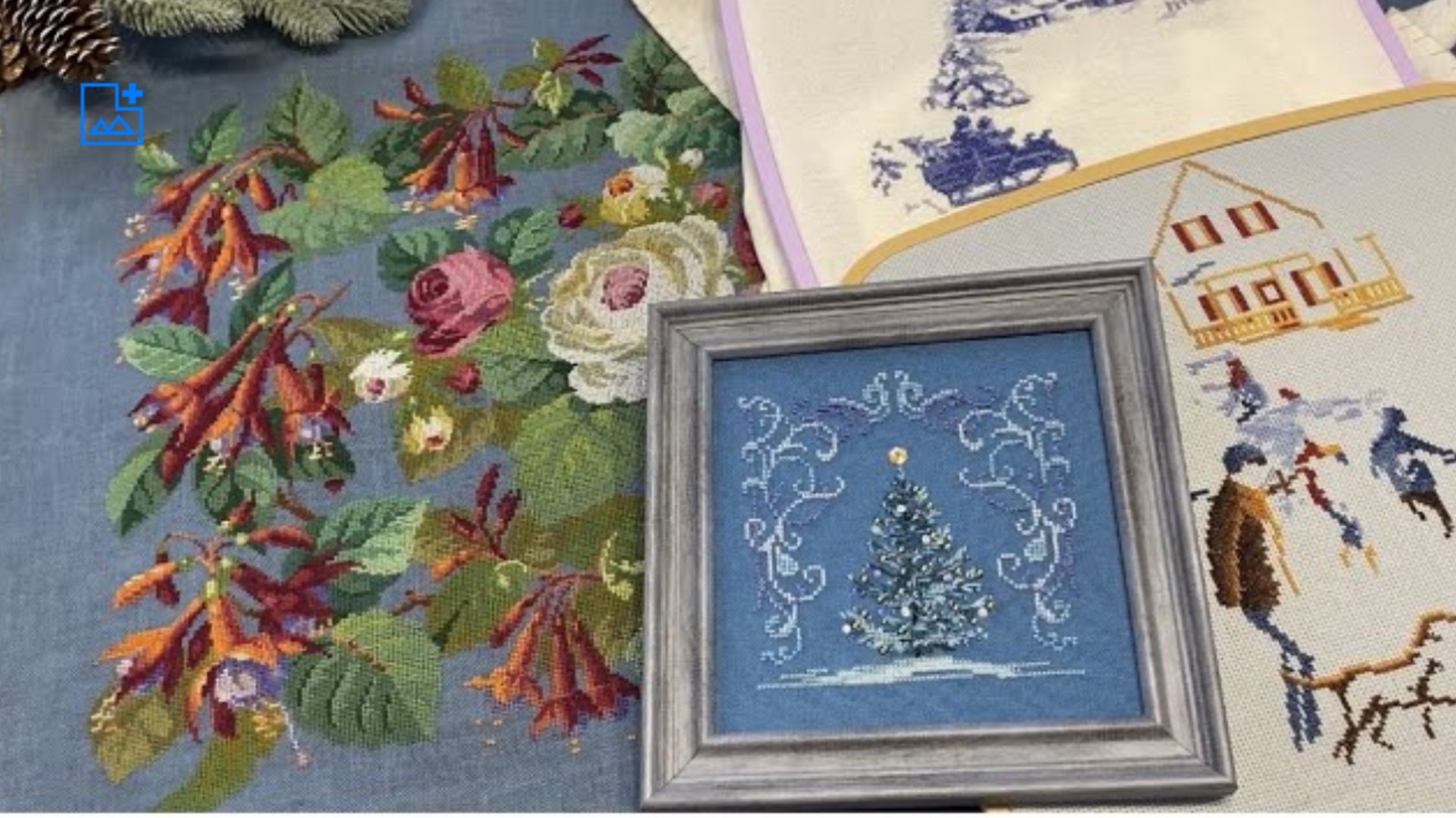 Вышивка крестом/“Голубая ель” от Vetlanka / Новогодние процессы/Покупка/Фуксии.2023 год смотреть онлайн