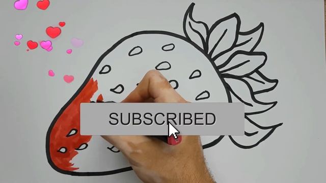 🔥 How to draw a strawberry 🔥 Как нарисовать клубнику 🔥 Comment dessiner une fraise смотреть онлайн