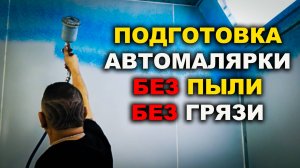 Обработка стен в малярке, от пыли и грязи
