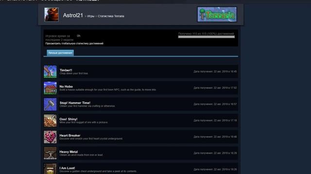 все достижения собраны!