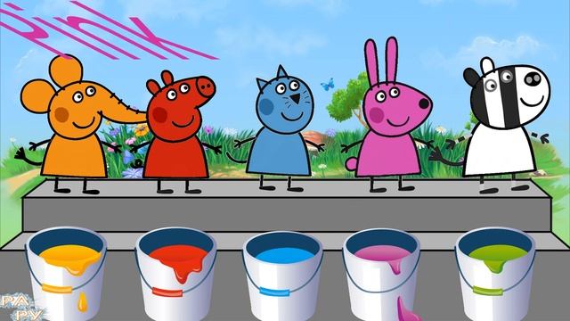 Цвета на английском Видео для детей Свинка Пеппа приколы смотреть онлайн