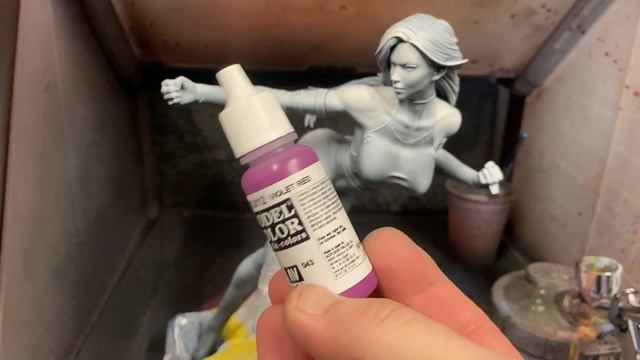 Painting Psylocke From XMEN (How To Paint 3D Print)