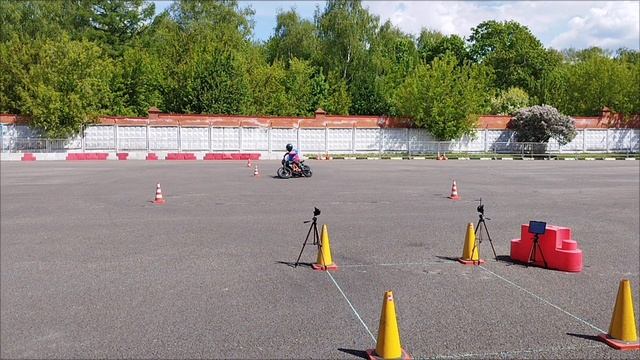 Gymkhana GP 2025 Stage 1/ Heat 1/Egor Ostapenko/ Bajaj Pulsar NS 200 / 01:05:696