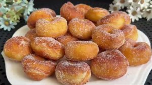 Быстрый десерт | Пончики к чаю | Без духовки и дрожжей
