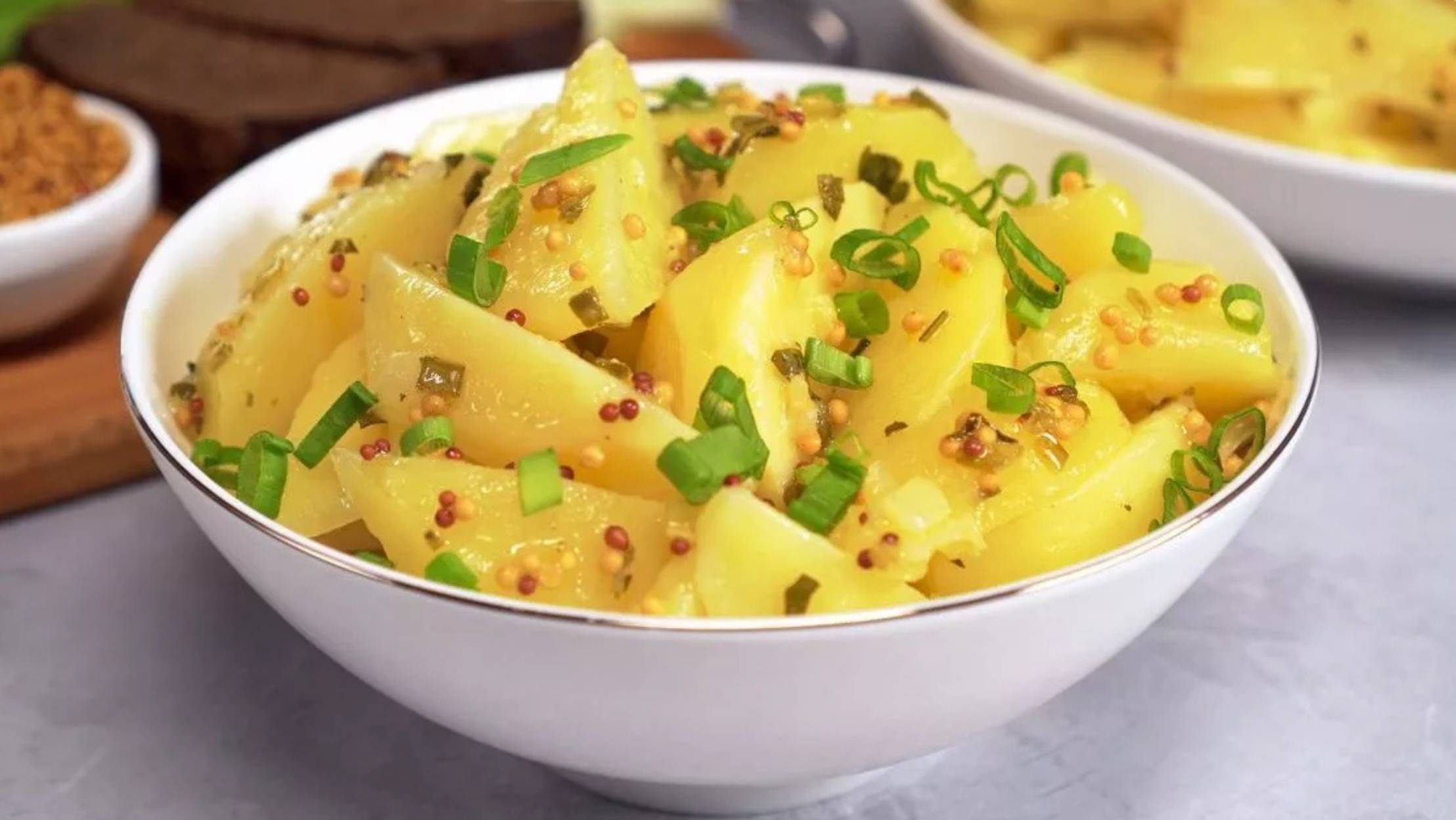 НЕМЕЦКИЙ КАРТОФЕЛЬНЫЙ САЛАТ. Быстро и Вкусно! ИДЕАЛЬНЫЙ ГАРНИР за 25 МИНУТ. Рецепт от Всегда Вкус смотреть онлайн