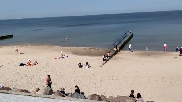 Море в Зеленоградске (Калининград). Отдохнули семьей . смотреть онлайн