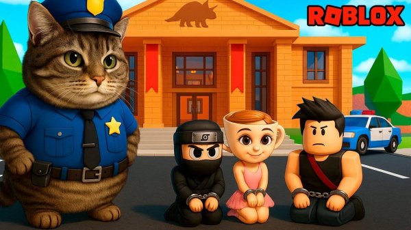 САМЫЙ ТОЛСТЫЙ КОТ ПОЛИЦЕЙСКИЙ В РОБЛОКС