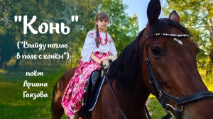 КОНЬ ("...Выйду ночью в поле с конём...") - поёт Ариана Гаязова