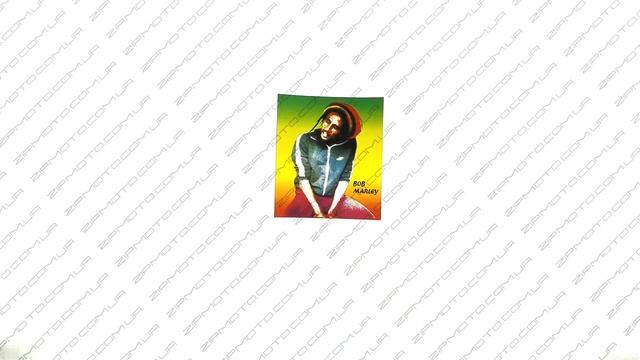 Наклейка декор BOB MARLEY 9.5x10.5см #3382... смотреть онлайн