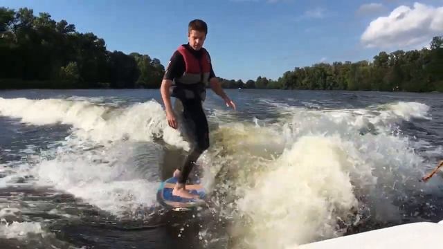 Вейксерфинг - первый раз