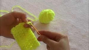 пышный столбик крючком