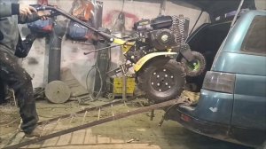 Как перевезти мотоблок в автомобиле