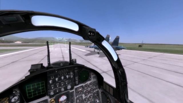 посадка с пожаром парой F-15C AFM DCS World 1.2.8