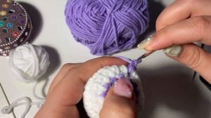 МЕДУЗА из пряжи ✧ ೃ༄ вязанная медуза крючком / туториал