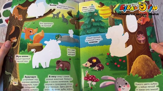 Раскраска водная Животные - видео