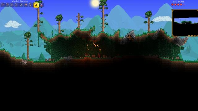Terraria начало|Первый лут!