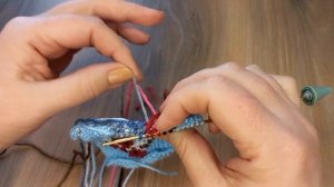 Вязаные тапочки "Зимняя сказка "❄️❄️