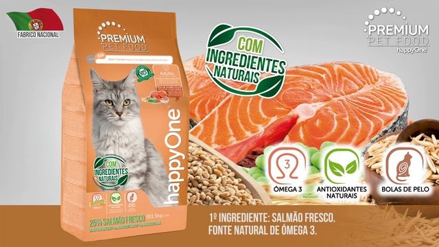Преміум корм для Кішок з лососем happyOne Premium Adult Cat Fresh Salmon смотреть онлайн