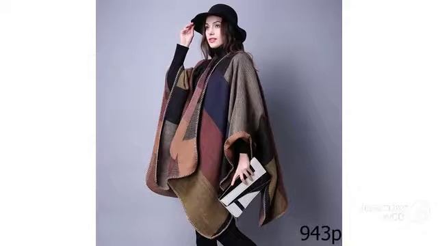 Покупки Одежды с AliExpress -  Шикарное Теплое Пончо