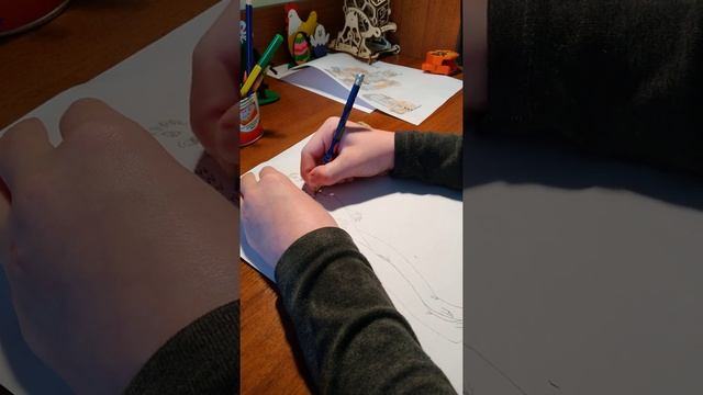 Рисую Годзиллу (показал лицо) смотреть онлайн