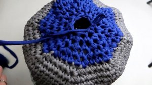 Детальный МК - Вяжем домик коту крючком  из трикотажной пряжи || Домик / лежанка коту своими руками