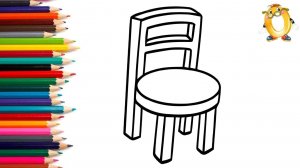 Мультик - раскраска для детей СТУЛЬЧИК ДЛЯ ПРИНЦЕССЫ. Учимся как рисовать ИГРУШКИ // ОБУЧАШКА ТВ