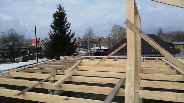 Как построить четырёхскатную вальмовую крышу смотреть онлайн