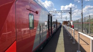 ЭС2Г-156 и ЭС2Г-155 Ласточка На станции Молжаниново