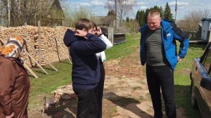 Проводы ,посадка томатов,тестируем насос для душа.