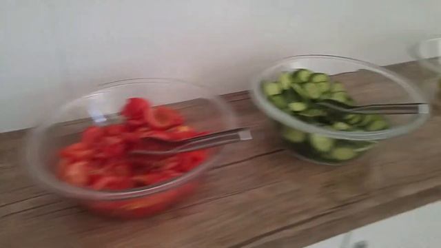 Завтрак в Best Alanya Hotel. Средиземное море, г.Аланья, Турция, октябрь 2018г смотреть онлайн