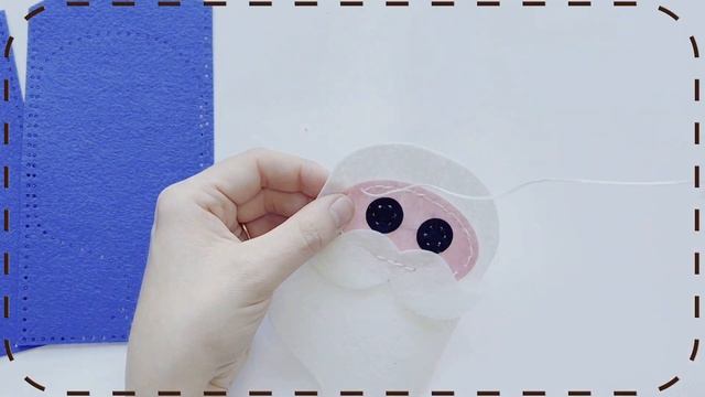 Фетровая упаковка для шоколада "Дед Мороз" смотреть онлайн