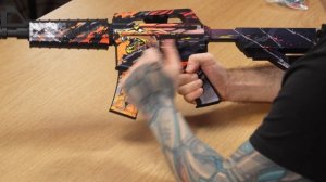 Деревянный автомат - резинкострел M4A1-S Свирепость из Standoff 2