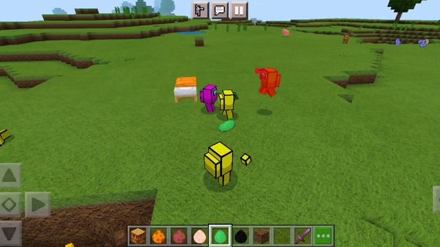 Minecraft мод Among Us 🤯😱
