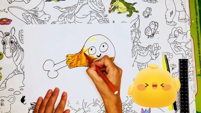 Как нарисовать🍗 смеющуюся куриную ножку // Emoji НОЖКА КУРИНАЯ смотреть онлайн